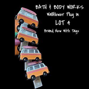 Bath & Body Works Wallflowers Plug-In 4-Pack Surf Van VW Bus Scent-Control New